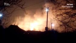 Детонація боєприпасів на військовому складі на Харківщині (відео)