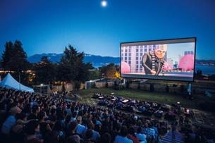 An open-air cinema in Lausanne