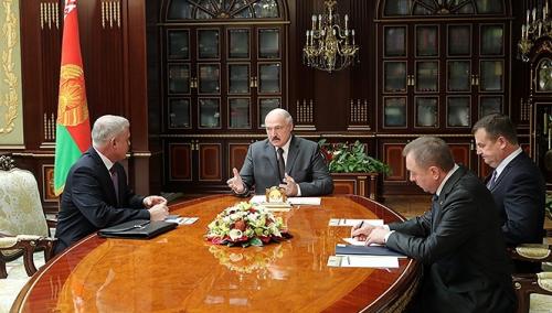 Президент Беларуси Александр Лукашенко встретился с Генеральным секретарем ОДКБ Станиславом Засем
