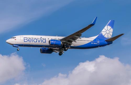 Самолет B-737-800 авиакомпании Белавиа